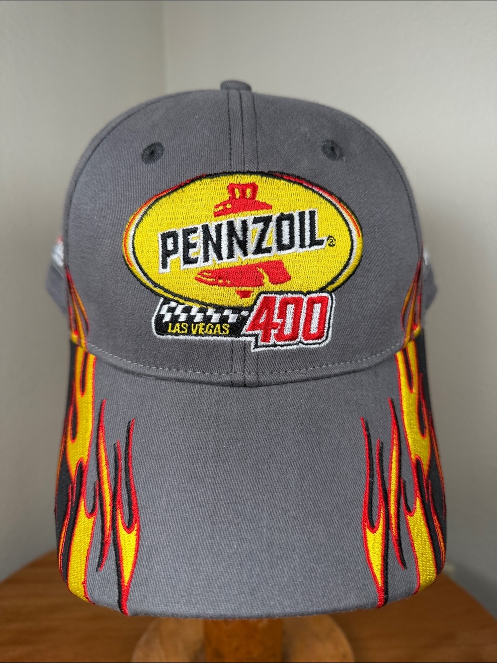 Pennzoil Las Vegas Motor Speedway 400 2019 Gray Red Flames